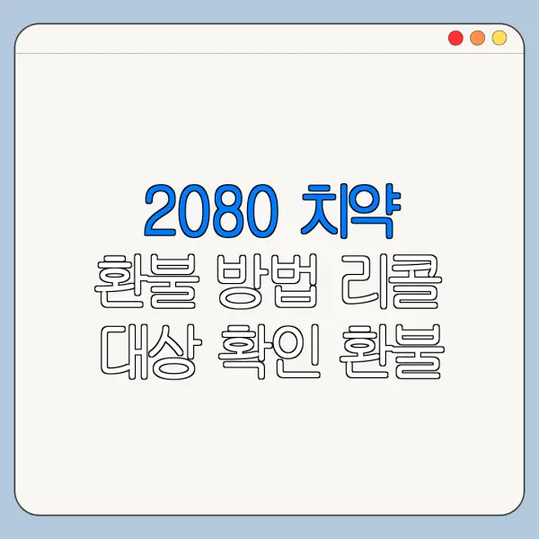 2080 치약 환불 방법 리콜 대상 확인 환불 받는 방법